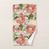 Floral Red Roses Bad Handdoek (Handdoek)