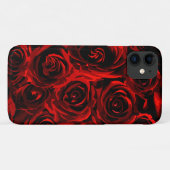 Floral Red Roses Pattern Case-Mate iPhone Case (Achterkant (horizontaal))