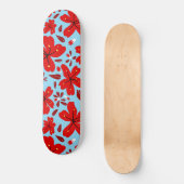 Floral Red Skateboard (Voorkant)
