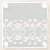 Floral Reflections Glazen Onderzetter (Achterkant)