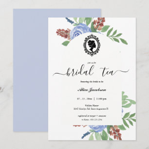 floral regency vrijgezellenfeest kaart