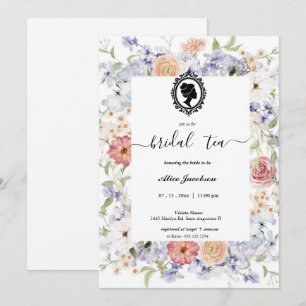 floral regency vrijgezellenfeest kaart