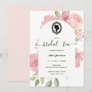 floral regency vrijgezellenfeest kaart