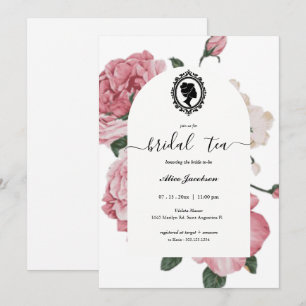  floral regency vrijgezellenfeest kaart