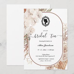 floral regency vrijgezellenfeest kaart