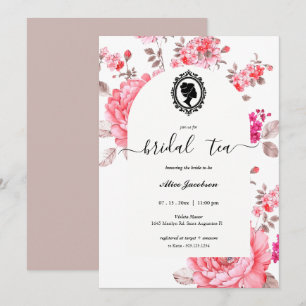 floral regency vrijgezellenfeest kaart