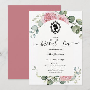 floral regency vrijgezellenfeest kaart