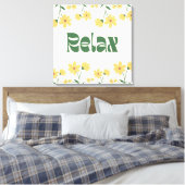 Floral Relax Canvas - Muurkunst Afdruk (Insitu (Slaapkamer))