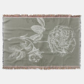 Floral Relief I Deken (Voorkant)