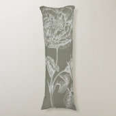 Floral Relief I Lichaamskussen (Voorkant Verticaal)