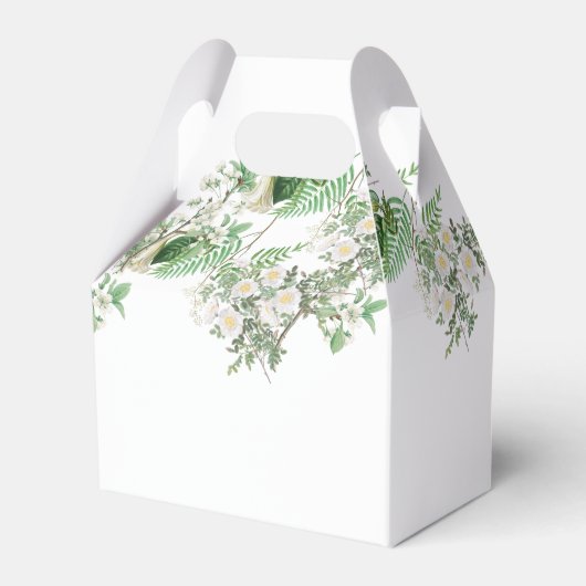 Floral Religous Gold Cross Baptisme Bedankdoosjes (Achterkant)