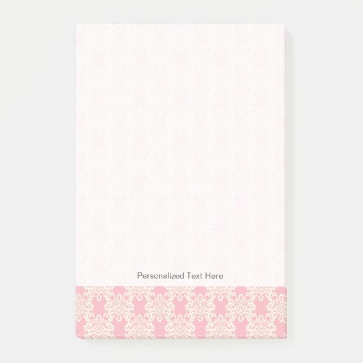 Floral retro damask post-it® notes (Voorkant)