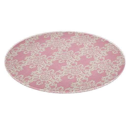 Floral retro damask snijplank (Hoek)
