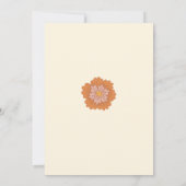 Floral Retro Deux Super Invitation pour le 2e anni (Dos)