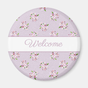 Floral Retro patroon Magneet