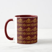 Floral Retro Pattern Mok (Links)