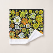 Floral retro patterned Handdoek set (Wasdoekje)