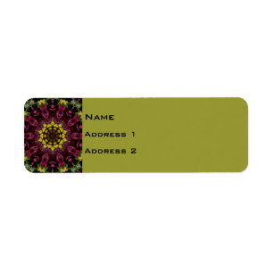 Floral Return Address Label