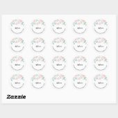 Floral Return Address Labels (Vel)