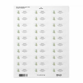 Floral Return Address Labels (Full Sheet)