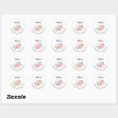 Floral Return Address Labels (Vel)