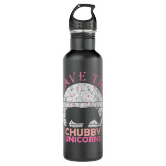 Floral Rhino for Girls - Save The Chubby Unicorns Waterfles