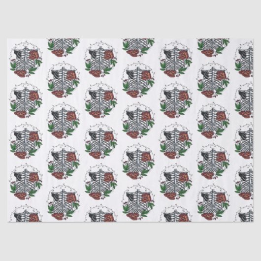 Floral Ribs Tissuepapier (Voorkant)