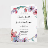 Floral Ring Wedding Invitation (Devant)