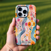 Floral River Pattern iPhone Hoesje