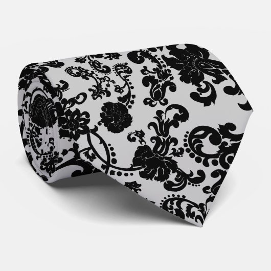 Floral Rococo Mariage, cravate (Roulé)