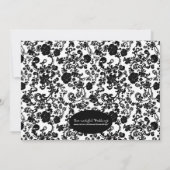 Floral Rococo Mariage, invitation 5"x7". (Dos)