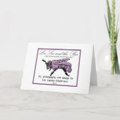 Floral Rococo Mariage, invitation mariage (Dos)