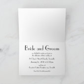 Floral Rococo Mariage, invitation mariage (Intérieur)