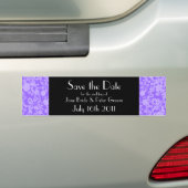 Floral Rococo Wedding, bewaar de datum sticker (Op auto)