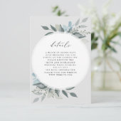 Floral Romance Details RSVP Kaartje (Staand voorkant)