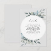 Floral Romance Details RSVP Kaartje (Voorkant / Achterkant)