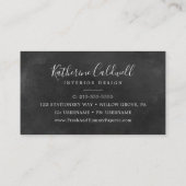 Floral-Romance | Grijze Visitekaartje (Achterkant)