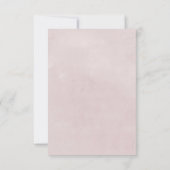 Floral Romance Menu Choix Carte RSVP (Dos)