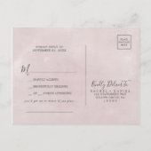Floral Romance Song Request RSVP Briefkaart (Achterkant)