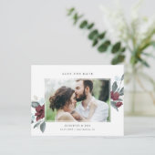 Floral Romance sparen het Briefkaart van de Datum (Staand voorkant)