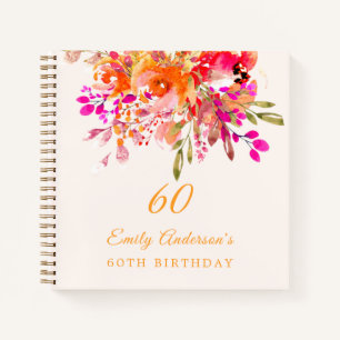 Floral Romantic 60e Anniversaire Livre d'or