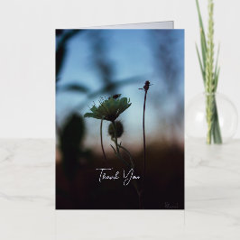 Floral Romantic Poem – Botanical Fantasy Thank You Folie Feestdagenkaart