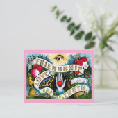 Floral Romantic Valentijn Love Friendship Masonic Briefkaart (Staand voorkant)
