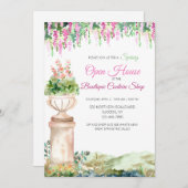 Floral romantique avec invitation d'Urn (Devant / Derrière)