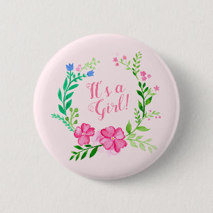 Floral Ronde Button 5,7 Cm