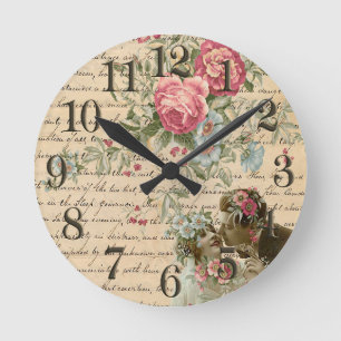 Floral Ronde Klok