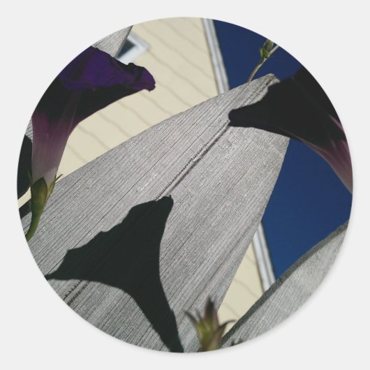 Floral Ronde Sticker (Voorkant)