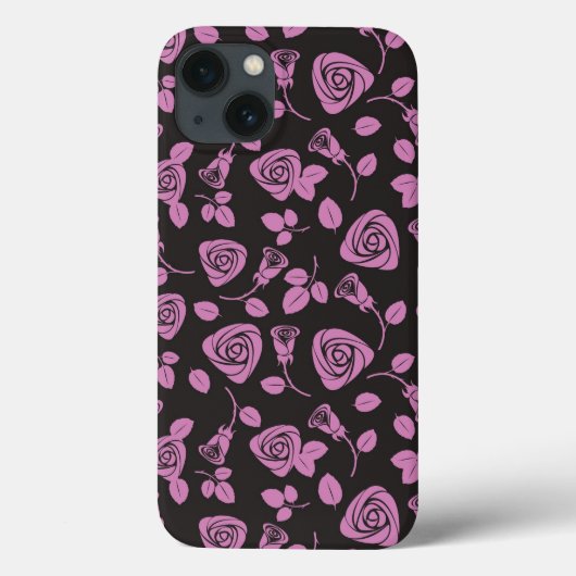 Floral Roos Achtergrond Case-Mate iPhone Case (Achterkant)