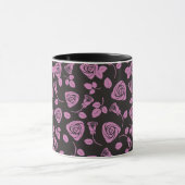 Floral Roos Achtergrond Mok (Midden)