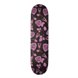 Floral Roos Achtergrond Skateboard